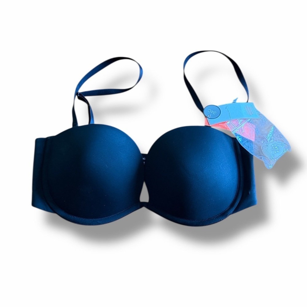 Gap body NWT gapbody favorite strapless plunge bra convertible 34C NEW black